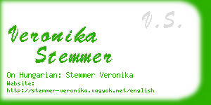 veronika stemmer business card